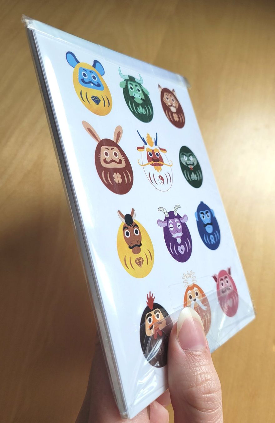 Cartoline postali: Postcard Set Daruma Zodiac Collection / 13 postcards – Nuovo (secondo la descrizione) da Bellinzona venduto da SFdesign 3