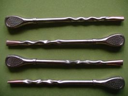 4  Röhrchen zum mit losem Tee befüllen Trinkstäbe