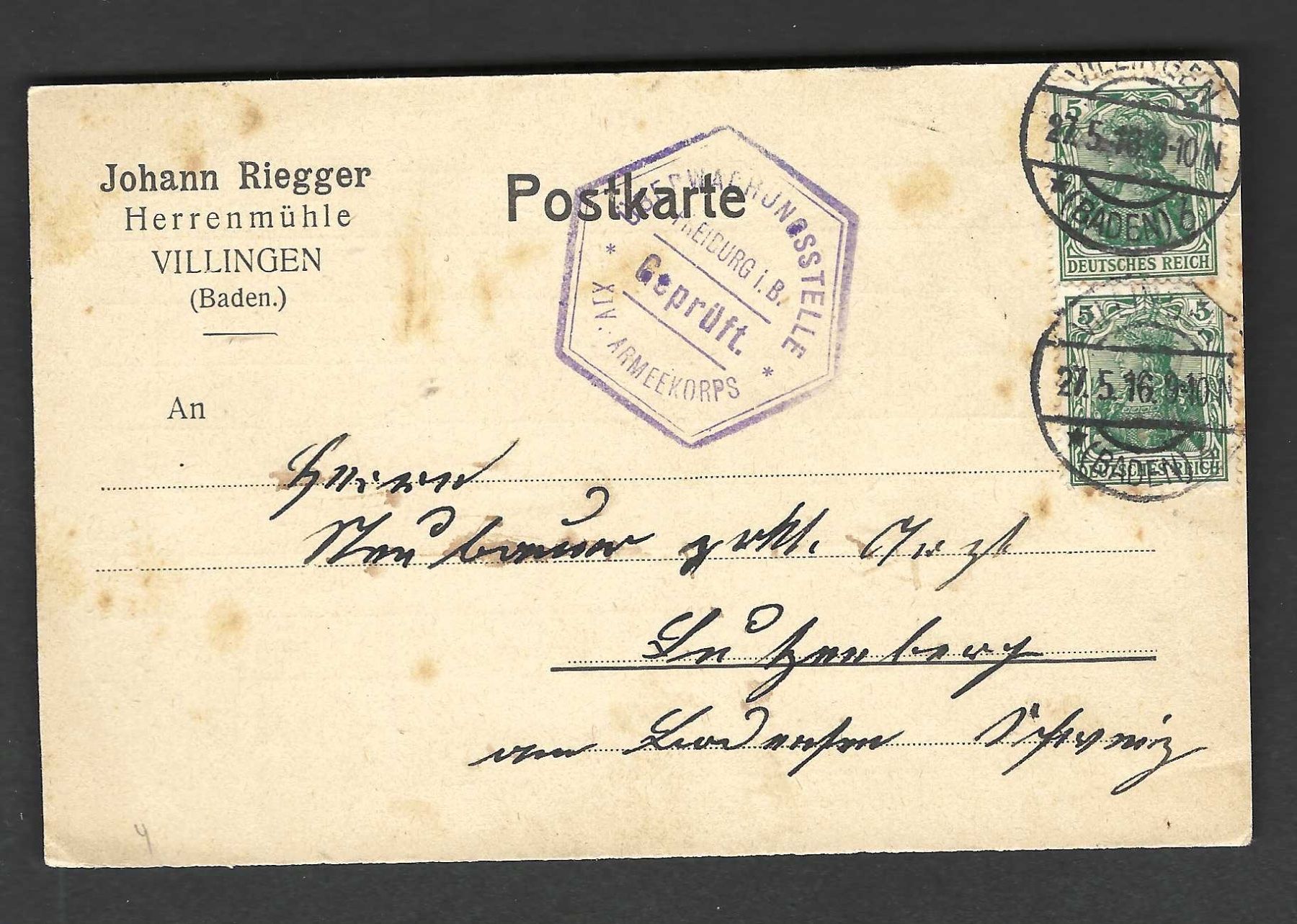 Alle Briefmarken: Deutsches Reich 1 Postkarte – Neu (gemäss Beschreibung) aus Koblenz von Markenhimmel