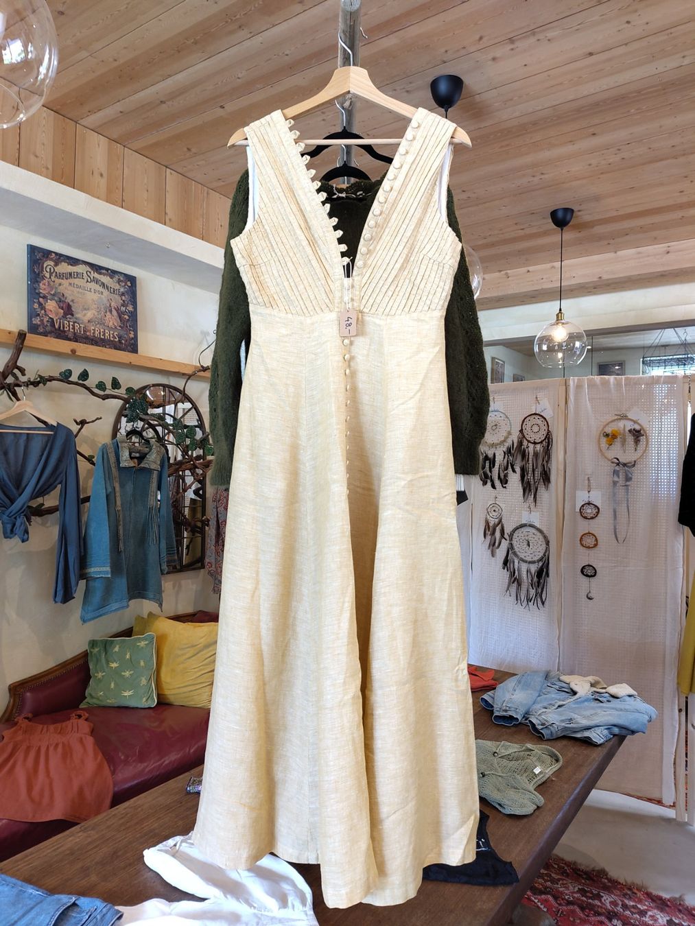 Vestiti: Sommer Rock Linen gelb M – Nuovo (secondo la descrizione) da Losone venduto da ell_nora89