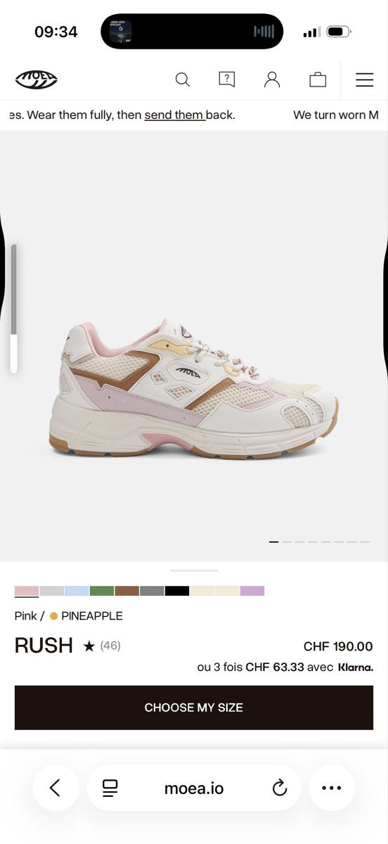 Moea Damenschuhe: MoEa RUSH Sneaker Grösse 39 Farbe Pink – Neu und originalverpackt aus Bern von Sar_a 1