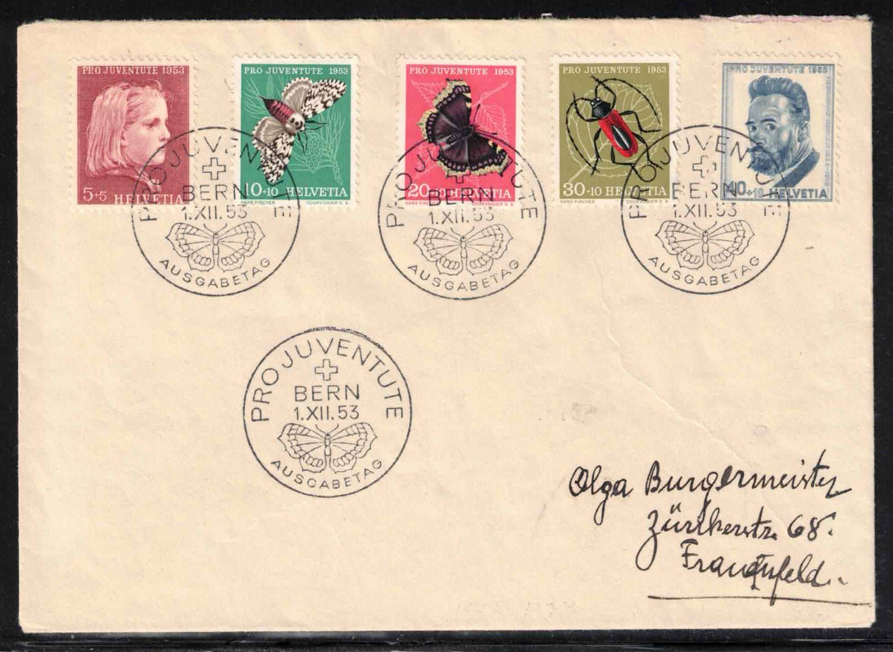 Alle Briefmarken: Pro Juventute 1953 FDC – Neu (gemäss Beschreibung) aus Nuglar von Stamp88