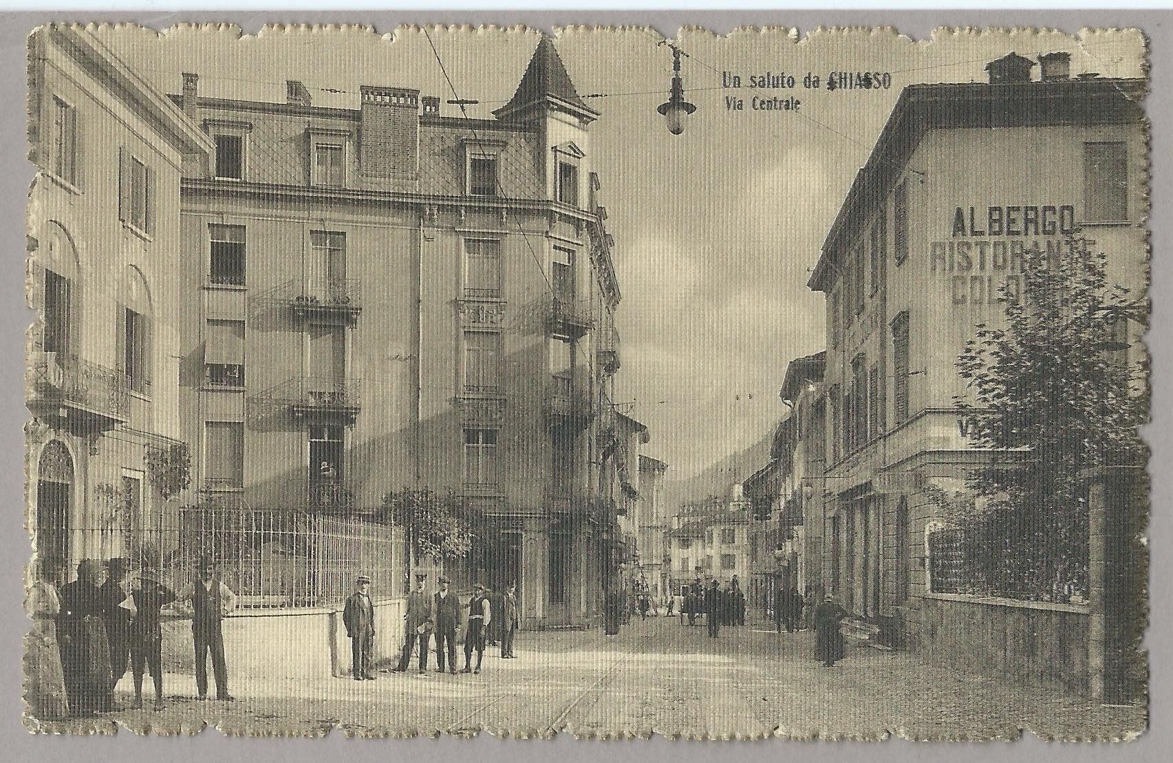 Cartoline postali: CHIASSO, VIA CENTRALE, *, OTTIMA Q. – Usato da Pura venduto da ulisse1957