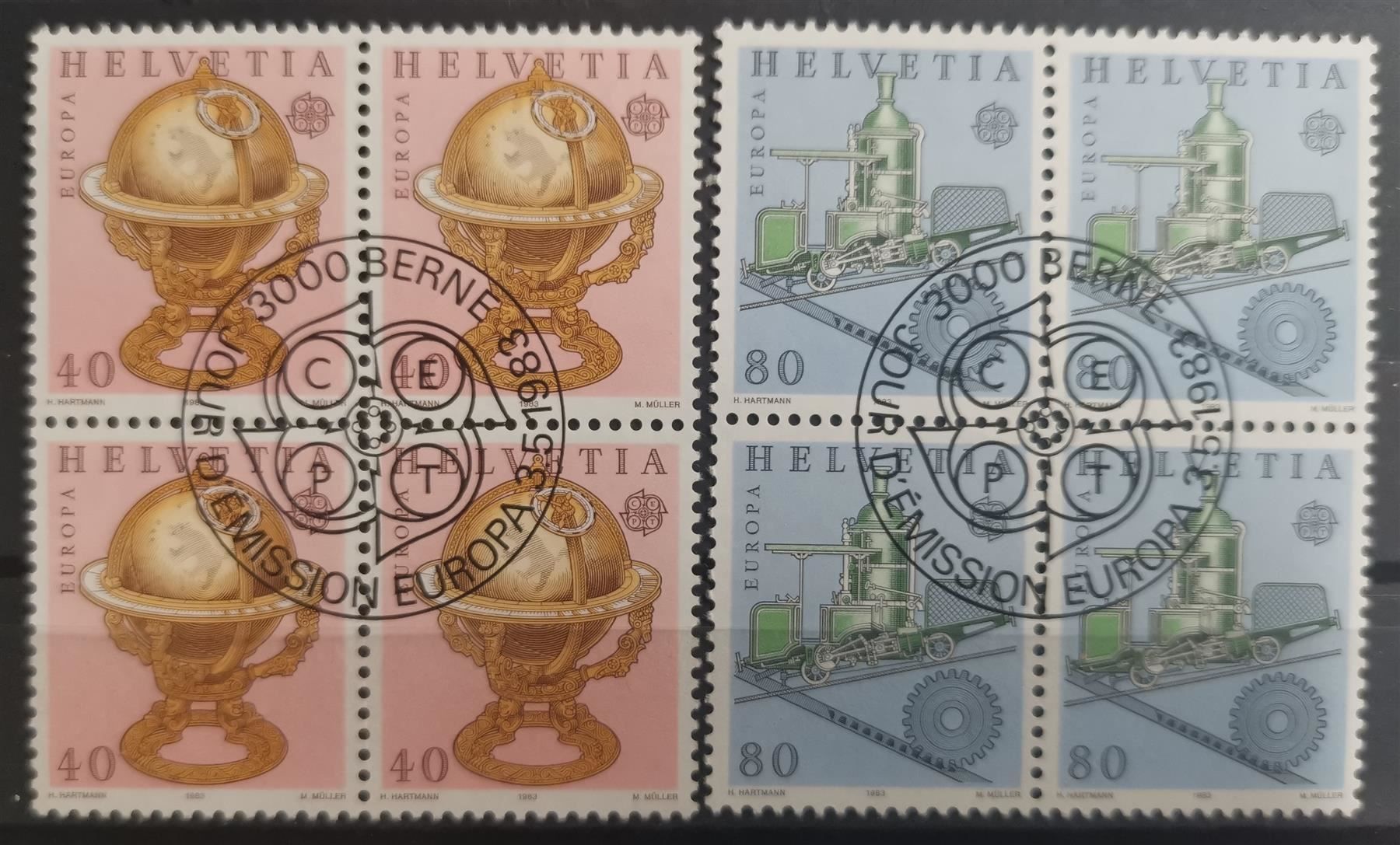 Tutti i francobolli: 1983 Europamarken ET Viererblock – Nuovo (secondo la descrizione) da Dübendorf venduto da goeggi79