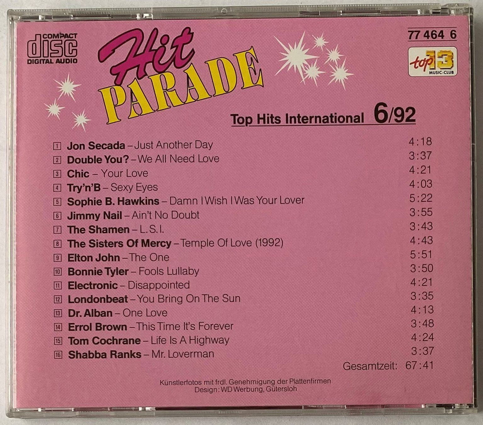CDs: Hit Parade International 6/92 – Gebraucht aus Flums von Asquillo 1