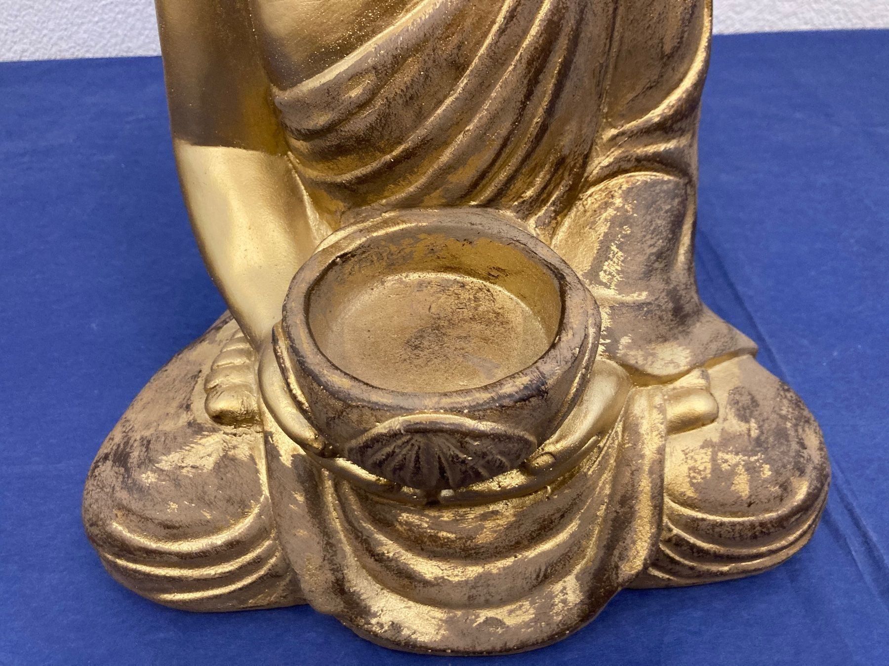 Statuette: Buddha mit Schale aus Ton/Fiberglas – Nuovo e nell'imballaggio originale da Neuenhof venduto da jorogo 8
