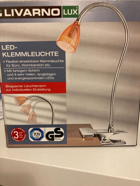 Neu Livarno Lux LED Klemmleuchte