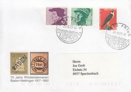 1992 75 Jahre Philatelistenverein Baden-Wettingen