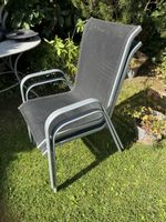 Gartenstühle Aluminium Textil Mesh Anthr. 2 Stck.