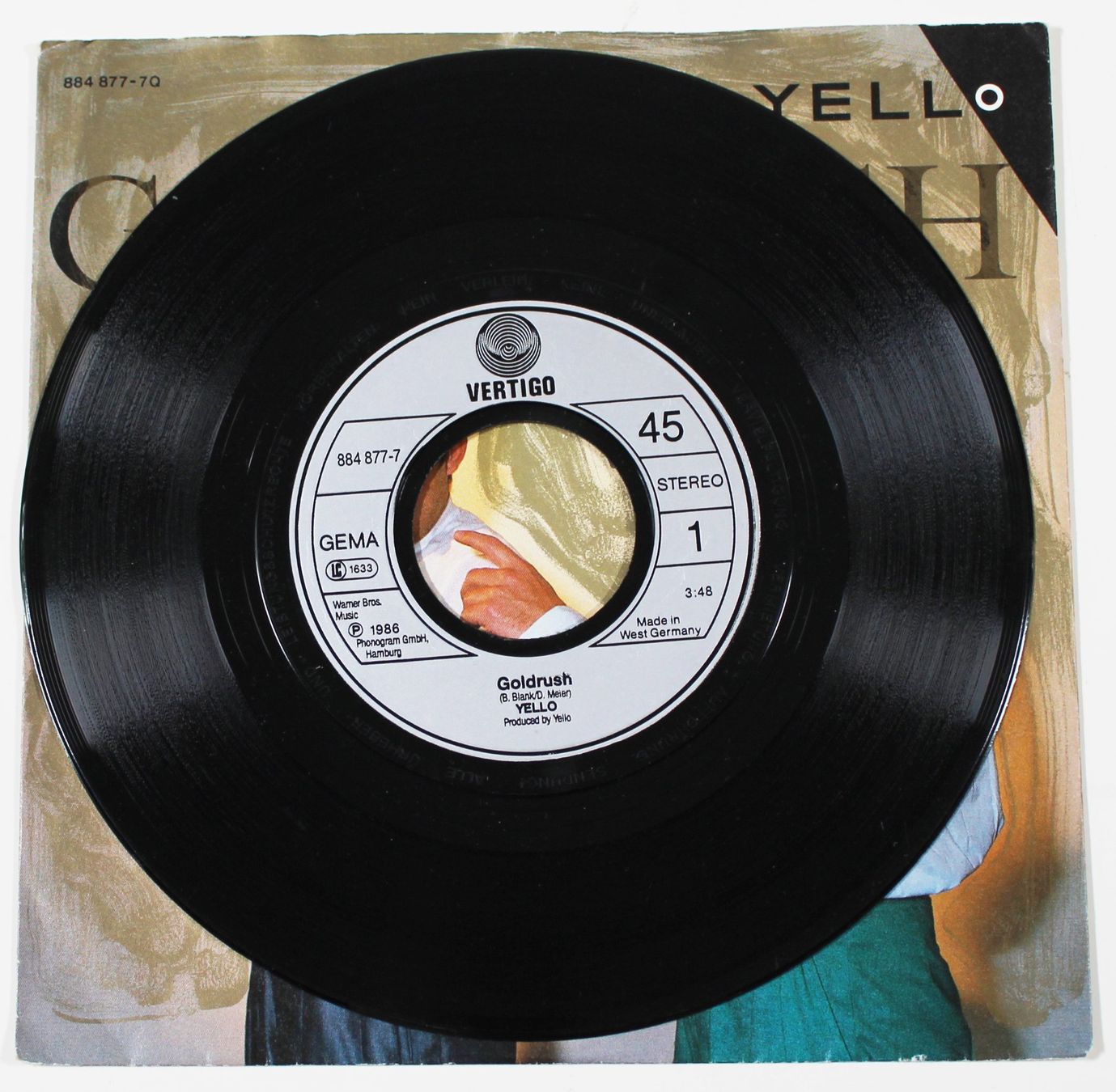 Schallplatten: 7" YELLO - GOLDRUSH - Deutsche 1. Pressung 1986 – Neu (gemäss Beschreibung) aus Brüttisellen von Collector-Corner 1