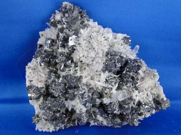 Mineralien & Heilsteine: Galena und Sphalerit auf Quarz-Matrix – Gebraucht aus Schinznach Bad von Demerald