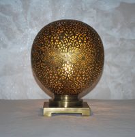 Lampe de table forme de Boule en cuivre