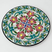 Assiette murale Ceramar Spain peinte à la main. ⌀ 23.5 cm