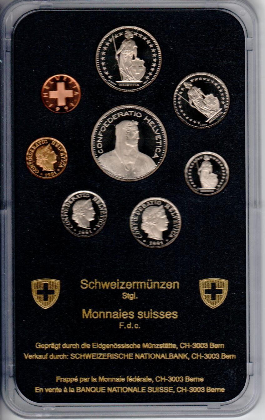 Alle Münzen: Münzsatz 1991 – Neu und originalverpackt aus Wolhusen von Curver9 1