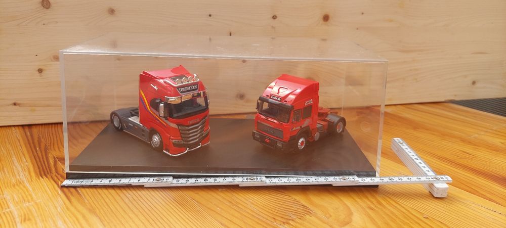 2 Iveco LKW Modelle mit Vitrine TurboStar Limited Edition (Neu (gemäss ...