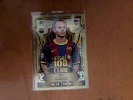 Sammelkarte Topps Andres Iniesta all time 100 Club
