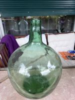 Glasballon grün 5 Liter leer guter Zustand