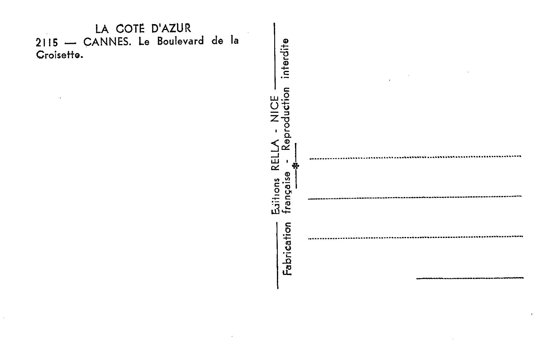 Ansichtskarten: 3x Cannes, La Cote d'Azur – Gebraucht aus Ottikon b.Kemptth. von Neptun1974 3