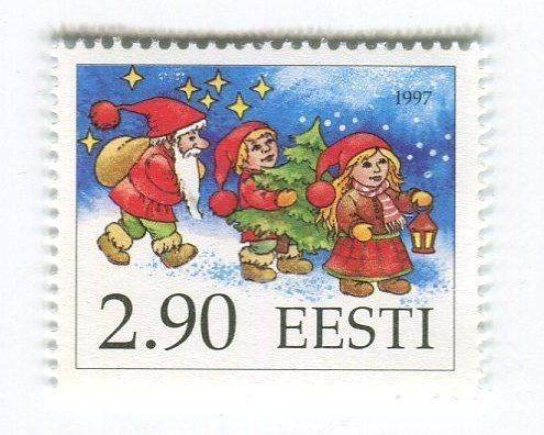 Tutti i francobolli: Briefmarke "Weihnachtsmann". Estland. – Nuovo e nell'imballaggio originale da Basel venduto da Butsch5