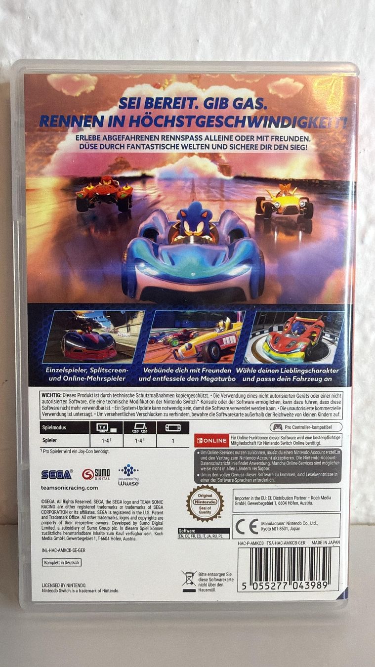 Giochi: Team Sonic Racing 30th Anniversary Edition - Switch Spiel – Usato da Ehrendingen venduto da lax21 1
