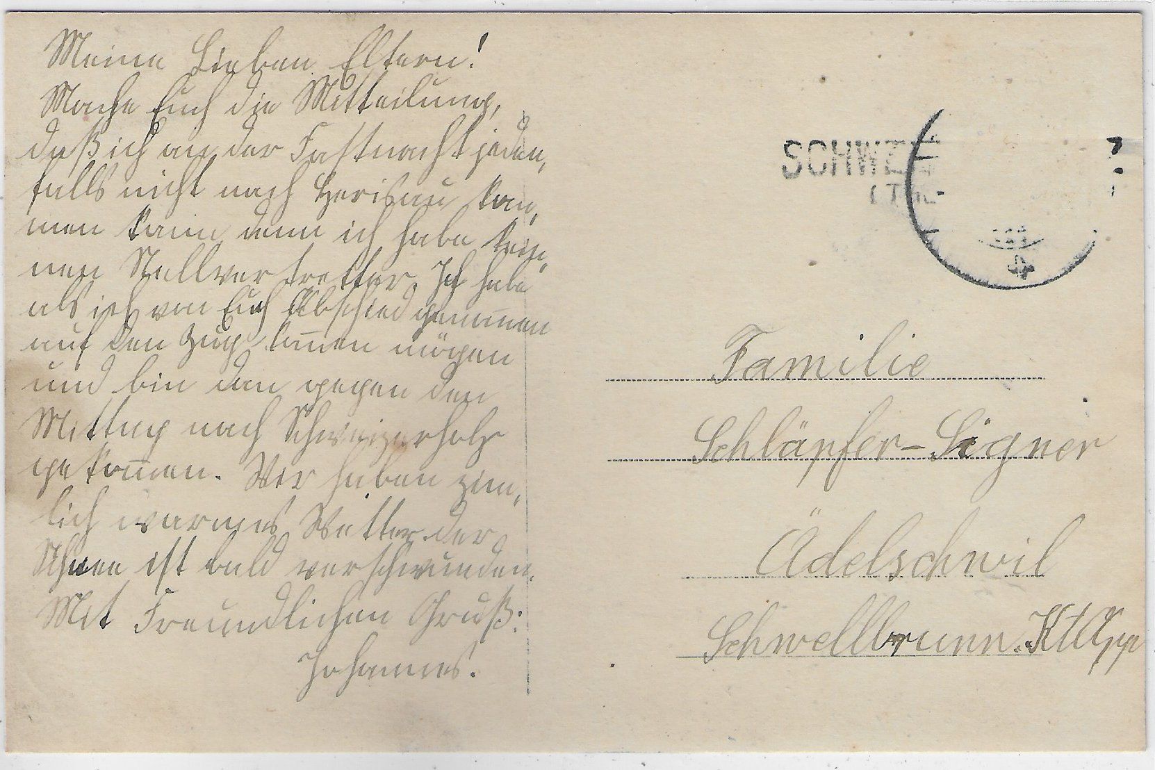 Cartoline postali: Bischofszell von der Thur aus gesehen – Usato da Ettingen venduto da Kartenplanet 1