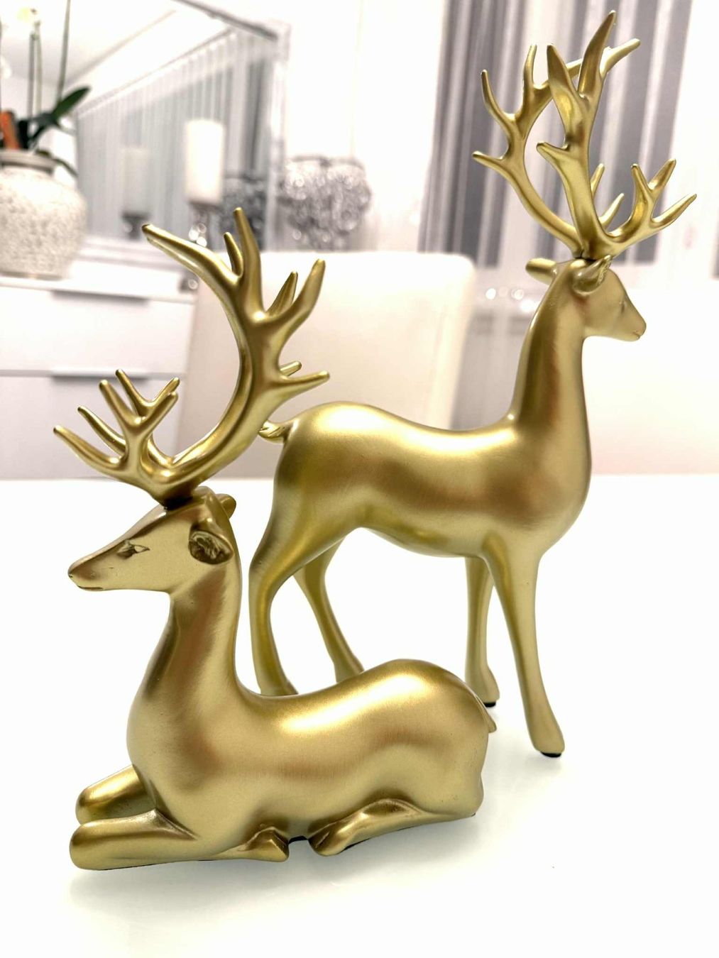 Tutte le decorazioni: 2 grössere Hirsche goldig – Nuovo (secondo la descrizione) da Bern venduto da MIR-IAM