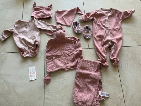 Next Geschenkset 56/62, bis 3 Mt. plus Robeez Krabbelschuhe
