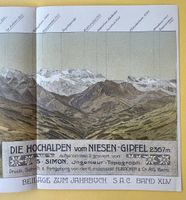 Panorama die Hochalpen vom Niesen, 1906. Litho