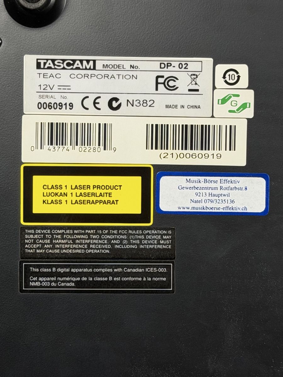 Tascam Registratori: Tascam Digital Portastudio DP-02 – Usato da Hauptwil venduto da musikboerse 5