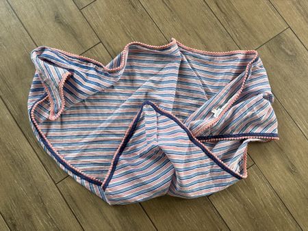 GOCOO striped cotton scarf pink pompons_as NEW