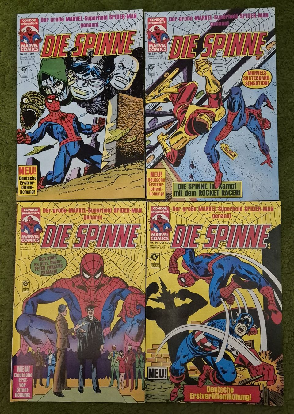 Fumetti: Die Spinne / Marvel Comics / Condor Verlag / 17 Hefte – Usato da Chur venduto da Schaf_60 1