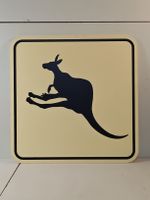Schild, Känguru, einzigartiges Sammlerstück! (nov377)