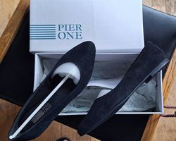 3x neue Ballerinas von Pier One aus Velours-Leder Gr. 37