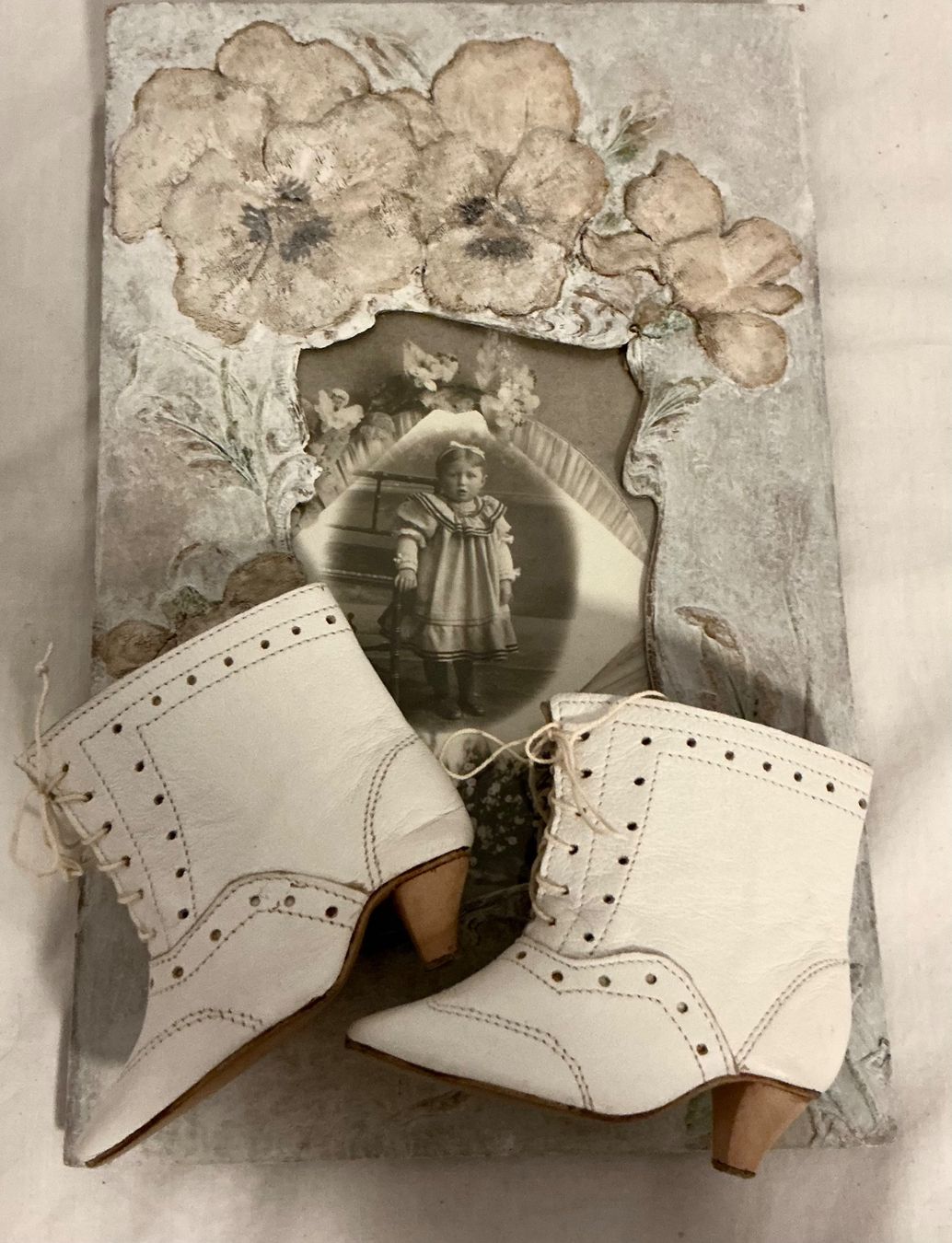 Bambole: WUNDERSCHÖNE ANTIKE PUPPEN LEDERSTIEFEL – Usato da Zell LU venduto da Silvermemory 2