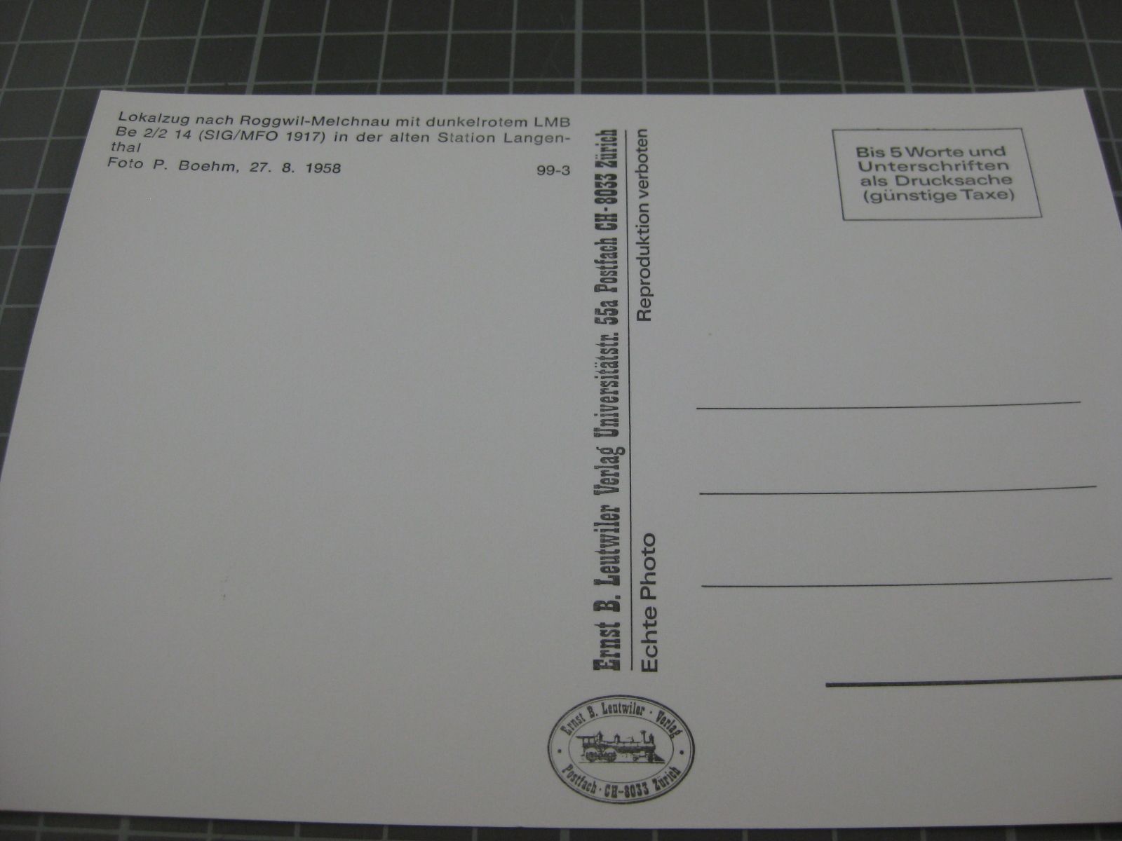 Cartoline postali: AK Langenthal mit Zug  – Nuovo (secondo la descrizione) da Malters venduto da Marosko 1