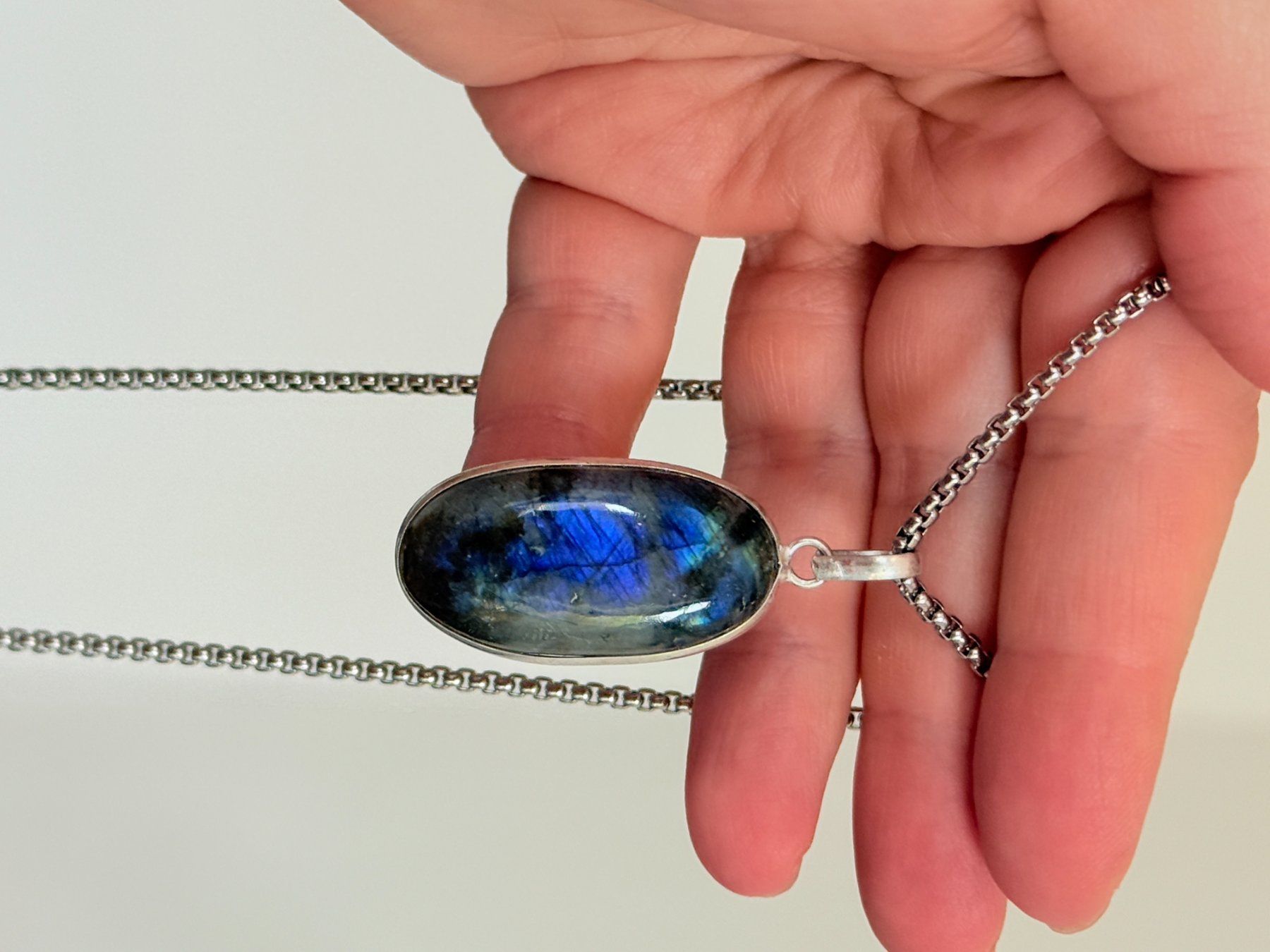 Catenine: Collier avec Labradorite – Nuovo e nell'imballaggio originale da Genève venduto da AWWA 1