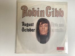 Robin Gibb Single - August October / Give Me A Smile