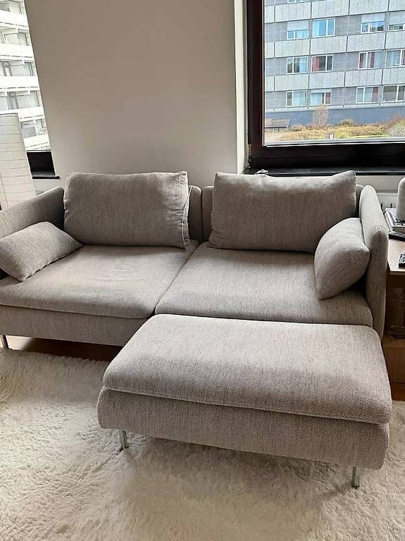 Divani: Söderhamn 2er Sofa Couch mit Recamiere Viarp – Usato da Basel venduto da art_prk8 3