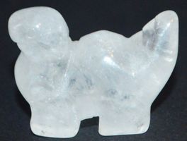 Deko - Heilstein N-837 – Dino – Quarz Kristall – 3x2cm