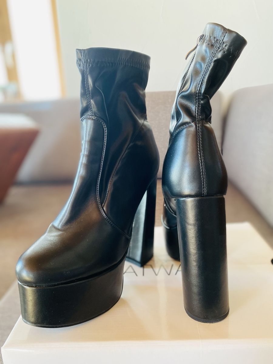 Herrenschuhe: Schwarze Plateau Stiefel – Gebraucht aus Gossau ZH von Lia_Chris 3