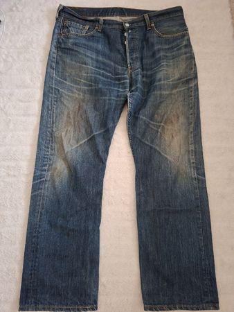 Jean Levi's 501 bleu brut usé taille 32/34 