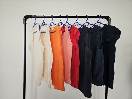 8 Stk. Vintage 100% Seide Seidentops "mixed" M-XL 