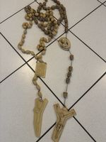 Rosario vintage da collezione con crocifisso e Madonnina