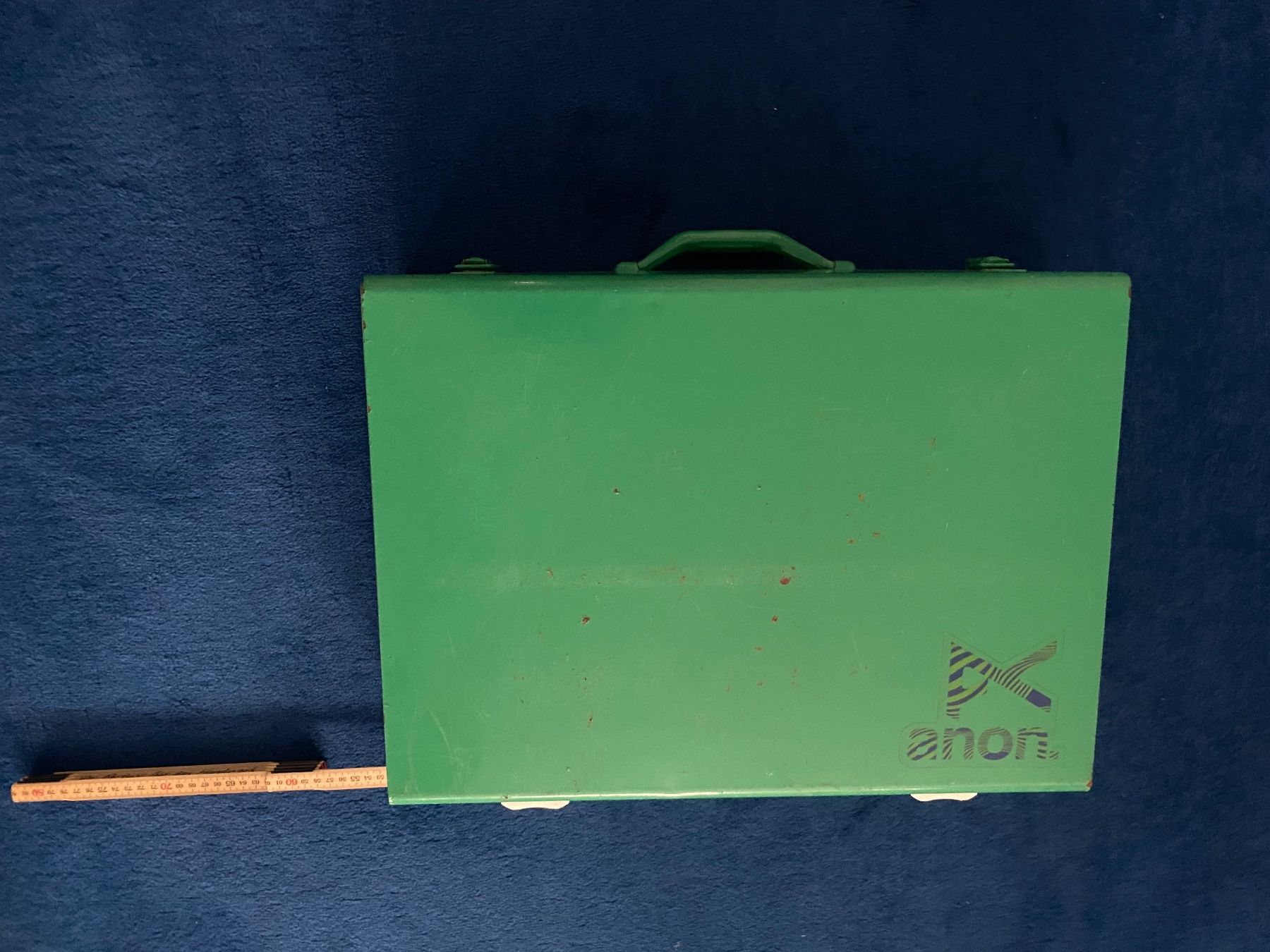 Valigie: Metall Koffer grün Nr.2 – Usato da Lungern venduto da Gjump