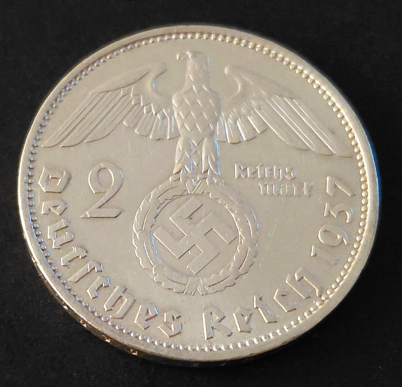 Alle Münzen: Deutsches Reich - 2 Reichsmark 1937 A – Gebraucht aus Ebikon von smartbox
