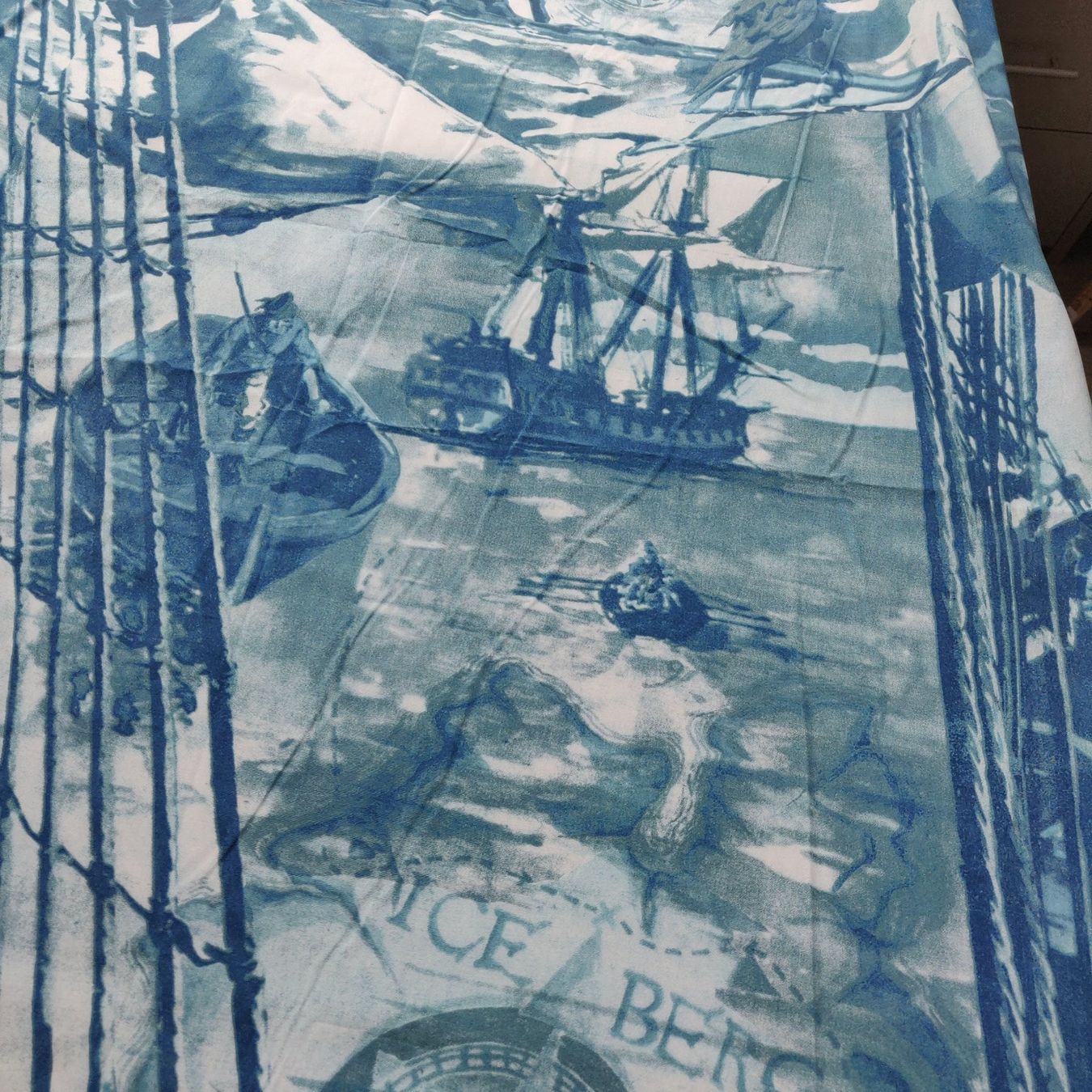 Tessuti: Designer Baumwolle Panel ICEBERG 1.5x1x50 Sailing blu – Nuovo (secondo la descrizione) da Lufingen venduto da Voyager7 4
