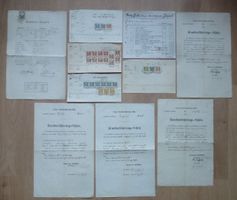 Lot ++ 10 Stück sehr alten Dokumenten