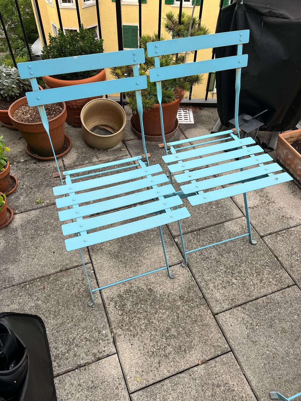 Set de table et chaises: Balkonmöbel Set 3-teilig – D'occasion à Zürich par gms13 2