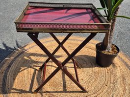 Table d'appoint pliante vintage,  bout de canapé