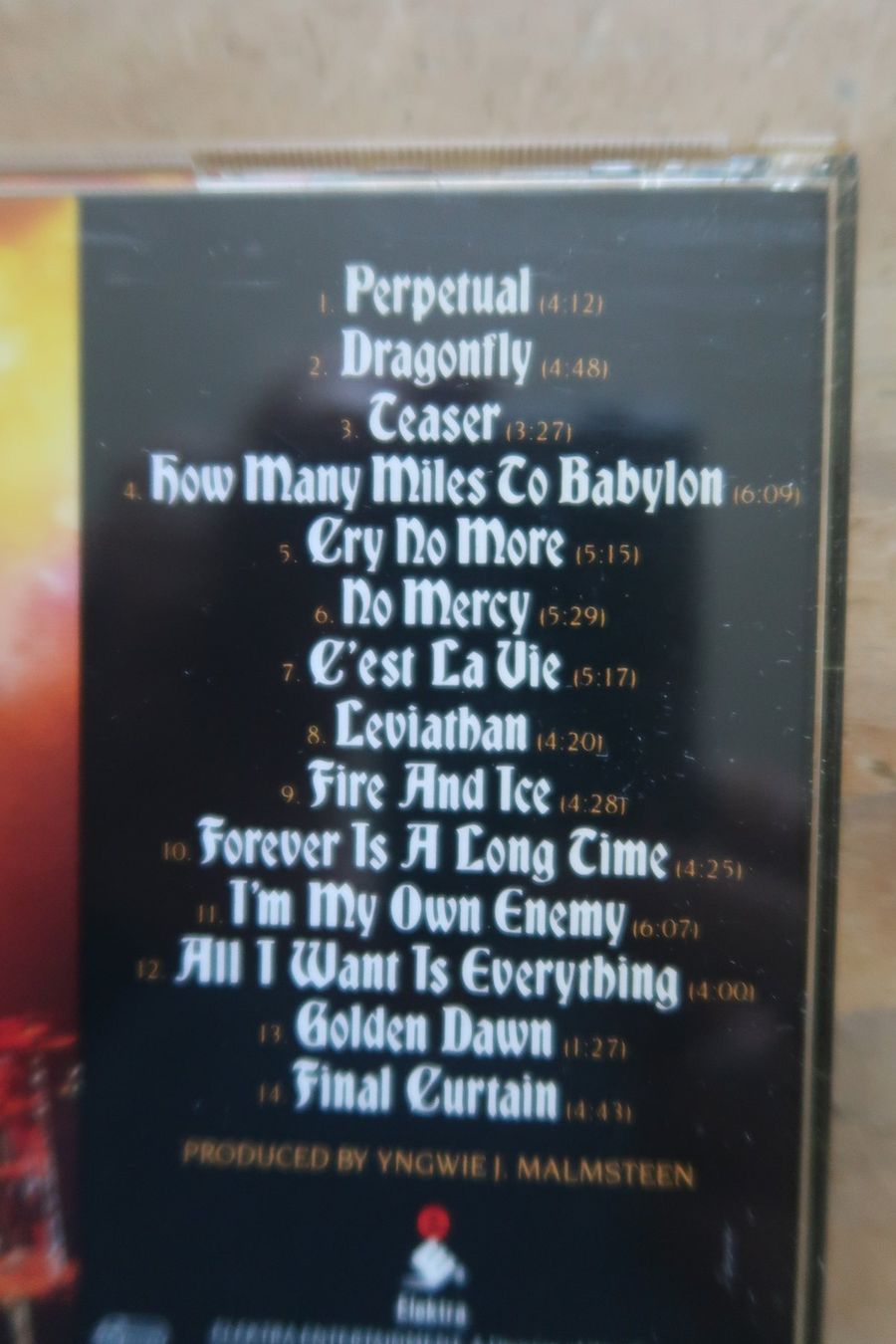 CD: YNGWIE MALMSTEEN - FIRE & ICE - CD – Usato da Basel venduto da Patiscat 2